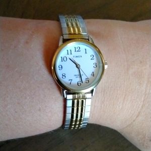 Brand New Two-toned Metal Timex Watch